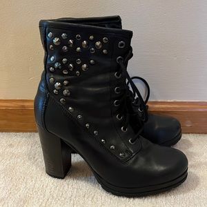 Black Studded Aldo Boots